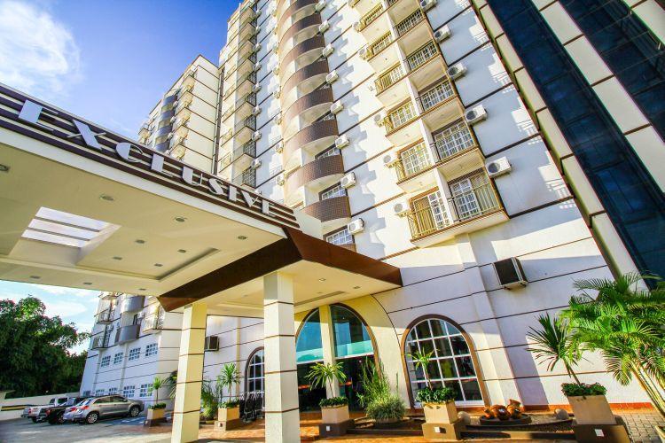 Diroma Exclusive - Piscinas Termais 24 Horas, Sauna, Copa Da Mamae, Limpeza Diaria, Estacionamento Gratis! Caldas Novas Bagian luar foto